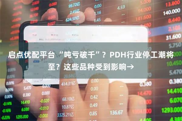 启点优配平台 “吨亏破千”？PDH行业停工潮将至？这些品种受到影响→